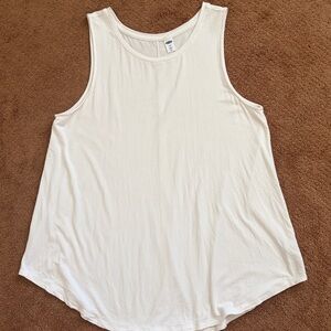 Old Navy Luxe White Sleeveless Blouse